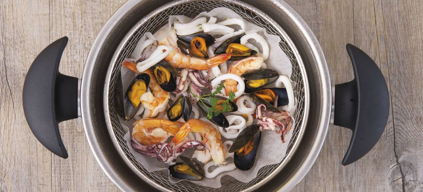 Recette de Paella quinoa, bouillon safrané par SITRAM